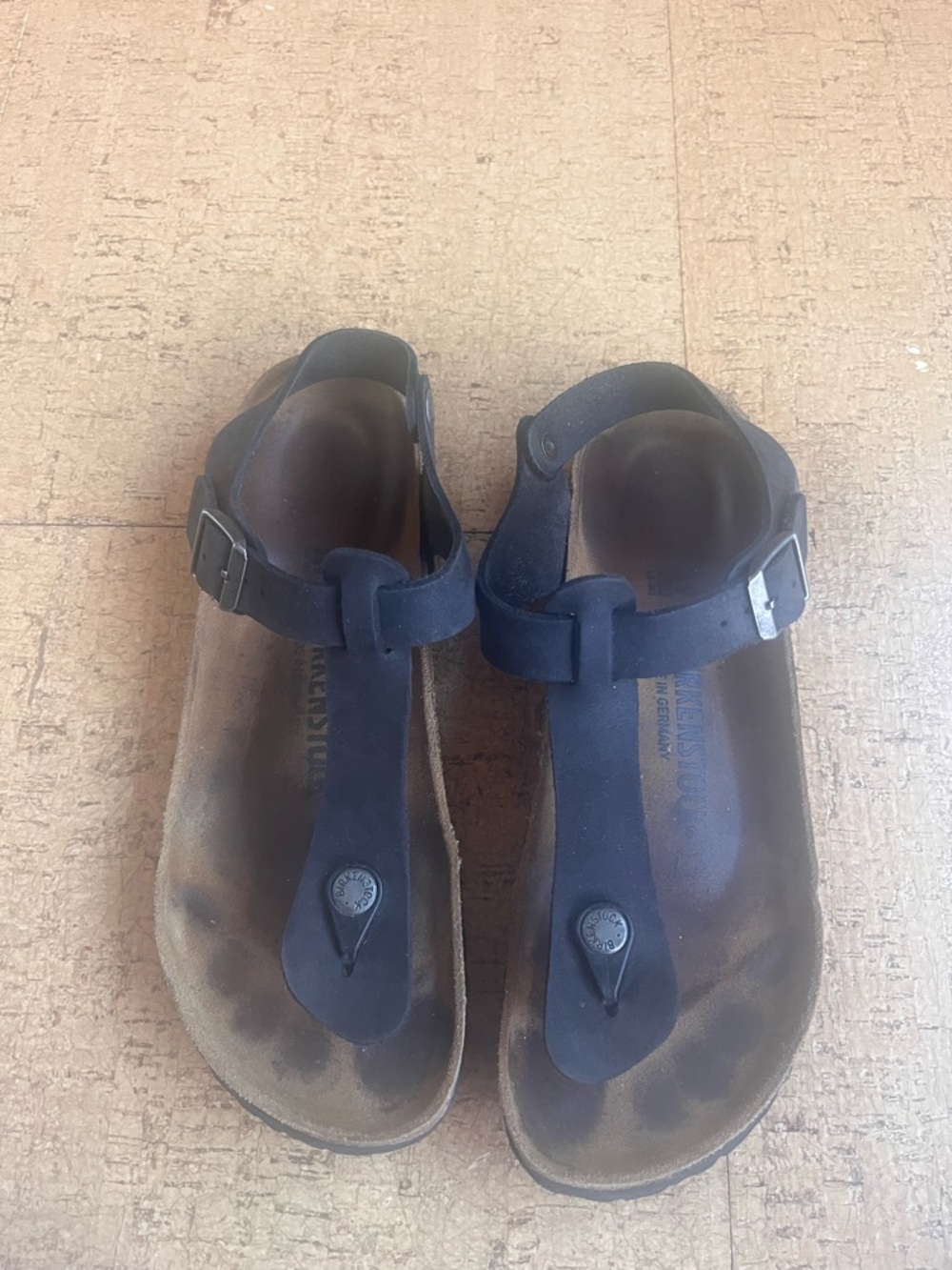 Black T-Strap Birkenstock Kairo